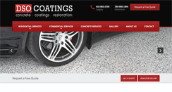 Desktop Screenshot of dsocoatings.com